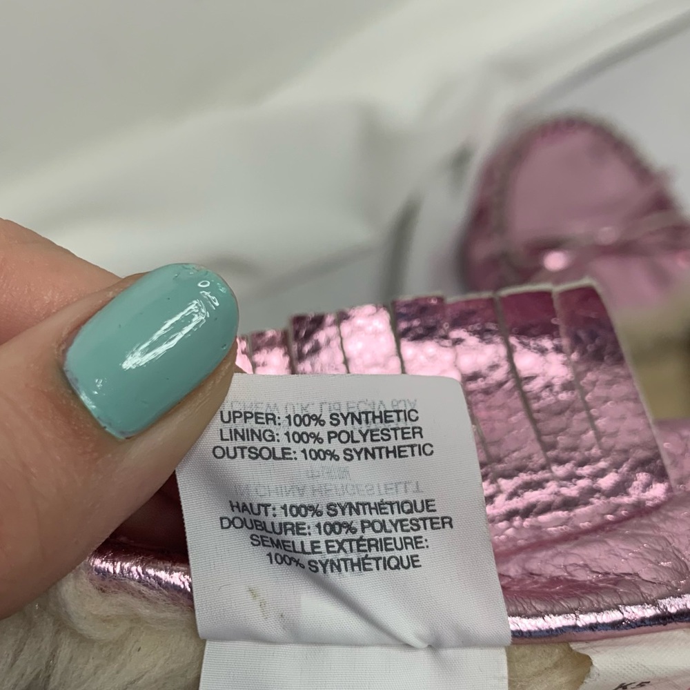 Jcrew pink metalic moccasin slippers - Picture 12 of 14